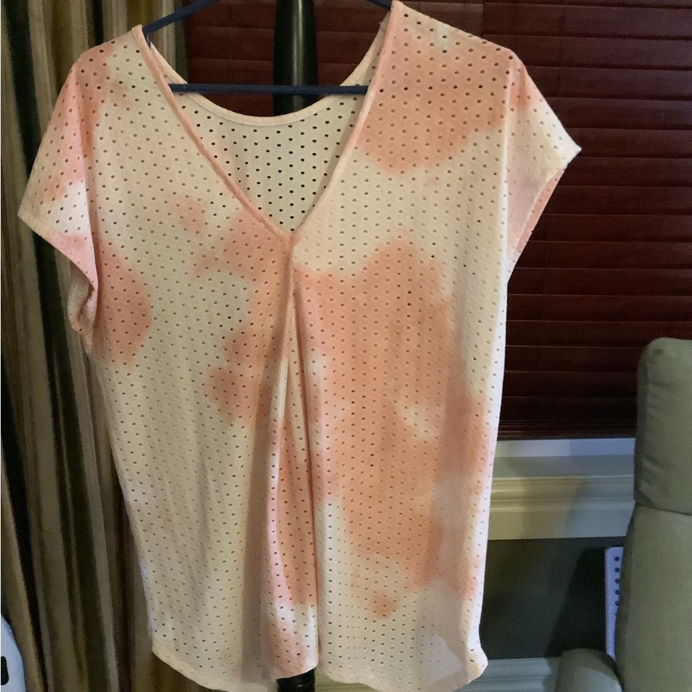 Cyrus Pink and White Blouse